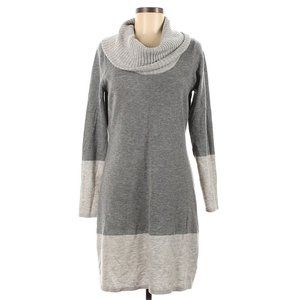Athleta Sweater Dress Cowl Merino Wool Gray XL